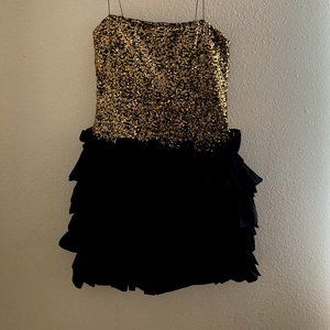 Robert Rodriguez Strapless Sequin Cocktail Dress